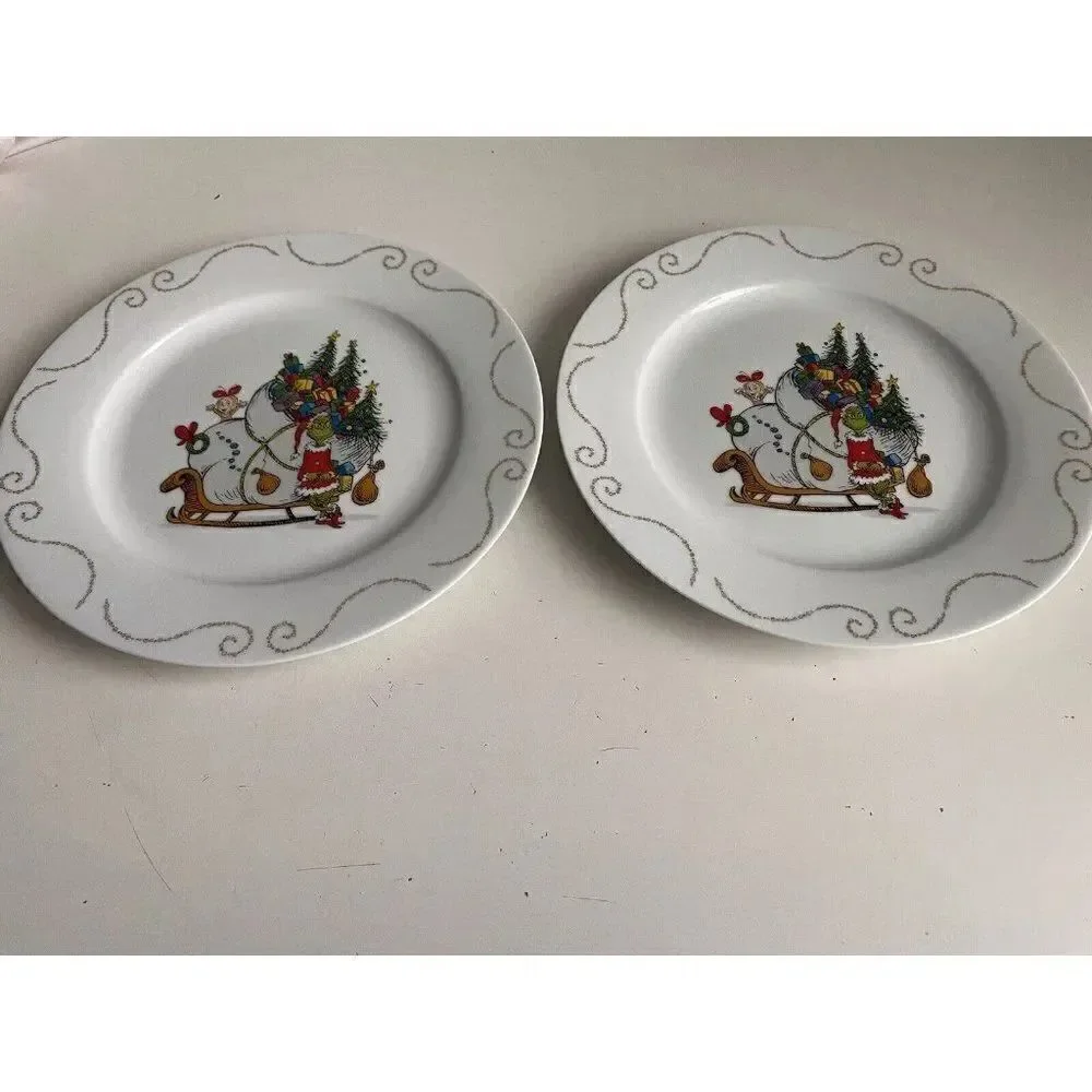 Set Of 2 Dr Seuss The Grinch Who Stole Christmas 10.5